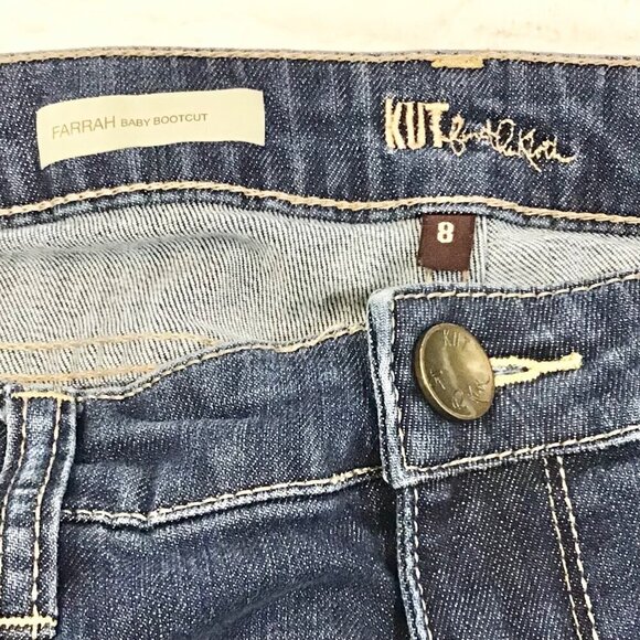 Kut From The Kloth 8 Farrah Baby Bootcut Women’s Jeans Stretch Mid Rise 86537 - Picture 8 of 12